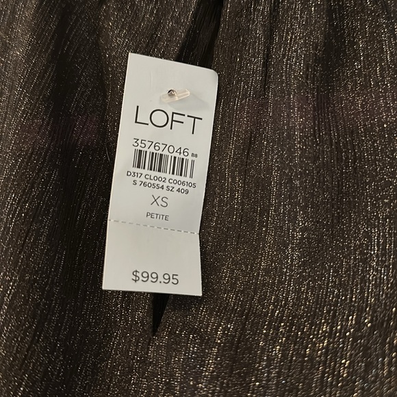 Loft Petite Smocked Neck Tiered Swing Dress - Picture 9 of 10